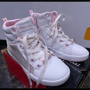 Girls Sketchers Pink Sparkle & Style